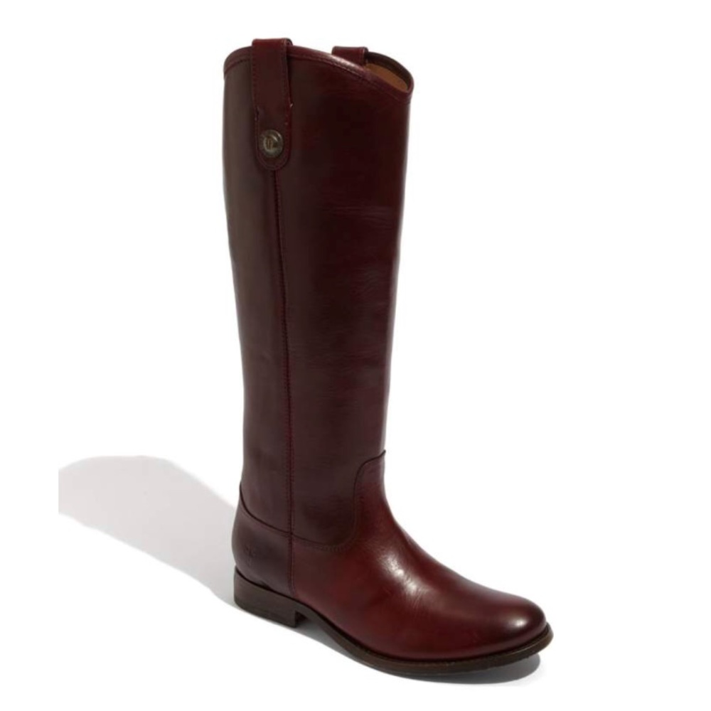 Frye Melissa Button Leather Riding Boot
